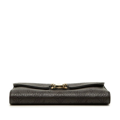 Louis Vuitton Monogram Mahina Portefeuille Amelia Trifold Wallet Chocolat Dark — view 3