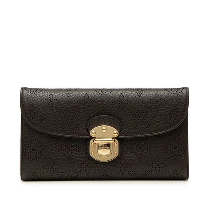 Louis Vuitton Monogram Mahina Portefeuille Amelia Trifold Wallet Chocolat Dark