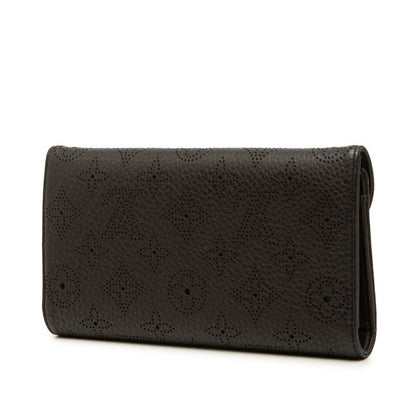 Louis Vuitton Monogram Mahina Portefeuille Amelia Trifold Wallet Chocolat Dark — view 2