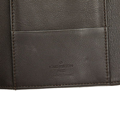 Louis Vuitton Monogram Mahina Portefeuille Amelia Trifold Wallet Chocolat Dark — view 6