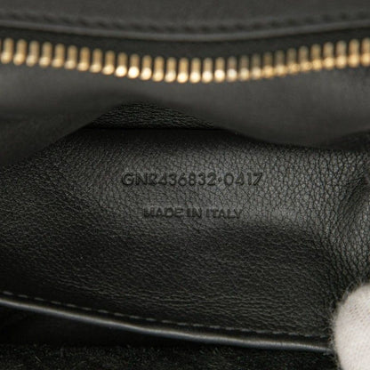 Saint Laurent Downtown Cabas 2-Way Shoulder Bag Black Leather Suede — view 6