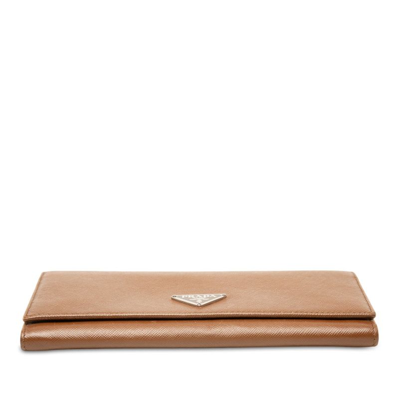 Prada Wallet Brown Saffiano Leather — view 3