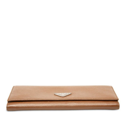 Prada Wallet Brown Saffiano Leather — view 3