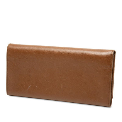 Prada Wallet Brown Saffiano Leather — view 2
