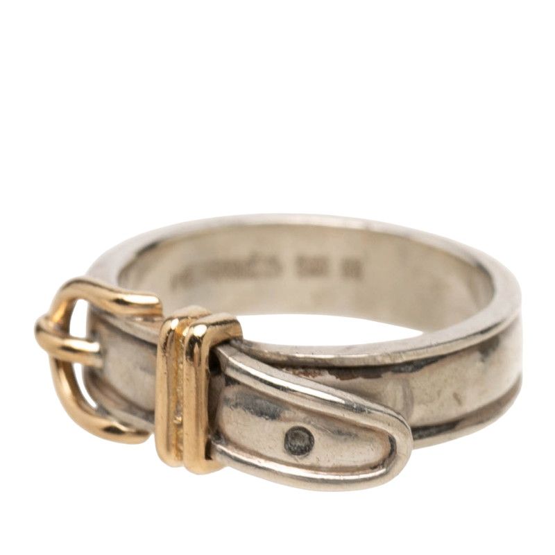 Hermes Ceinture Belt Motif Ring 50 Silver — view 2