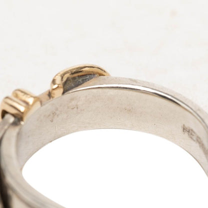 Hermes Ceinture Belt Motif Ring 50 Silver — view 7