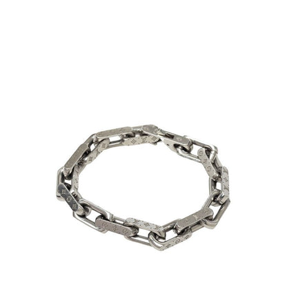 Louis Vuitton Collier Chain Monogram Bracelet L Silver Metal — view 2
