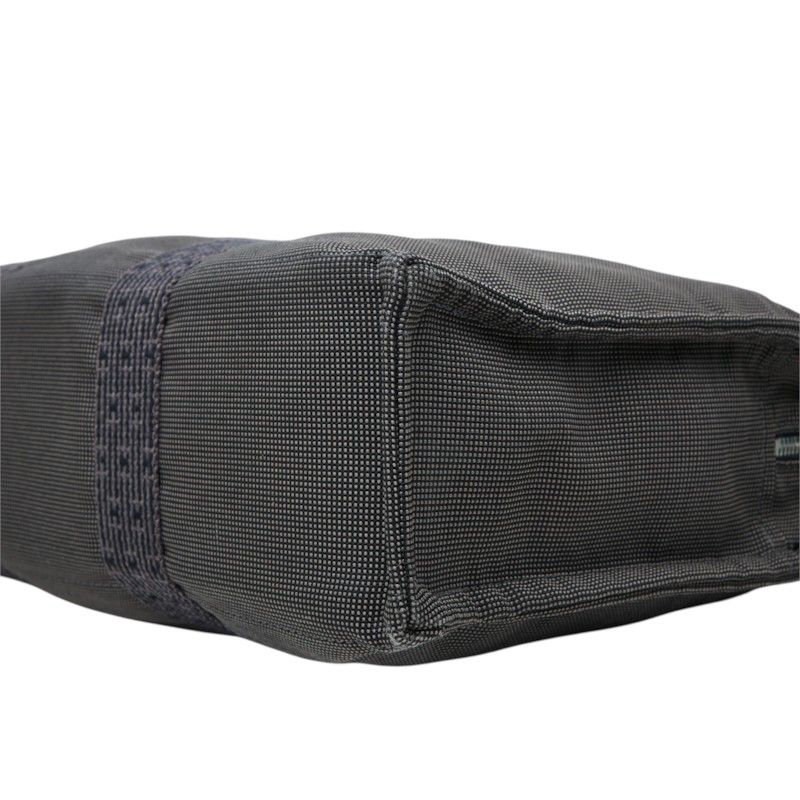 Hermes Herline MM Tote Bag Gray Nylon Canvas — view 4