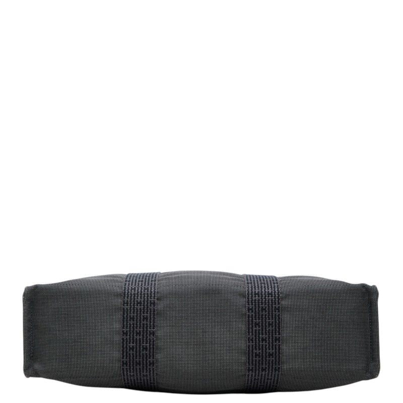 Hermes Herline MM Tote Bag Gray Nylon Canvas — view 3