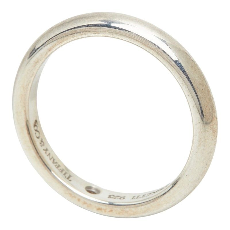 Tiffany & Co Stacking Band Ring 925 Sterling Silver Ruby — view 5