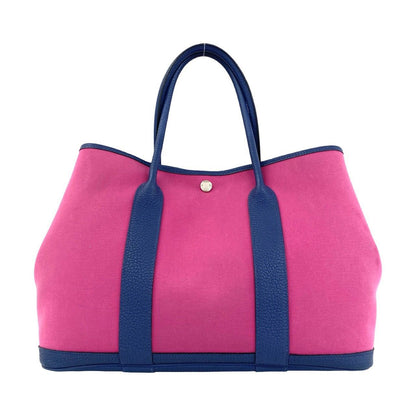 Hermes Garden Party PM Toile Officier Negonda Handbag Magnolia Bleu Brighton — view 3