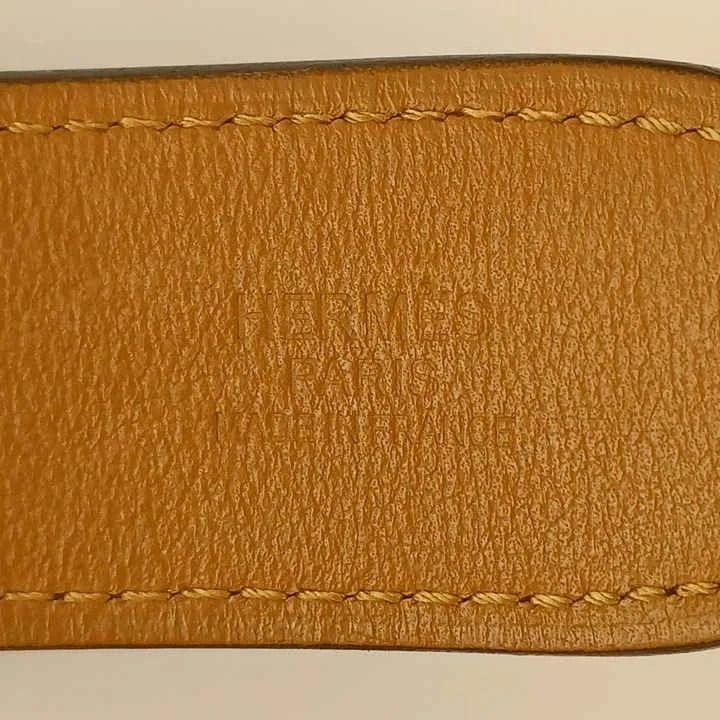 Hermes Etriviere Belt Leather Stirrup Buckle Dark Brown — view 7