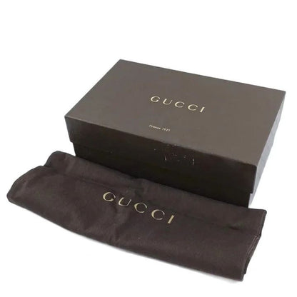 Gucci Pumps Patent Round Toe High Heels Black — view 8