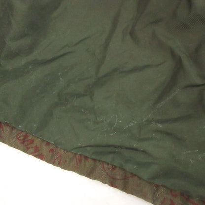 Balenciaga Quilted Coat Long Length All Over Print Green Khaki — view 8