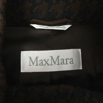 Max Mara Coat Short Length Double Three Quarter Sleeve Houndstooth — view 5