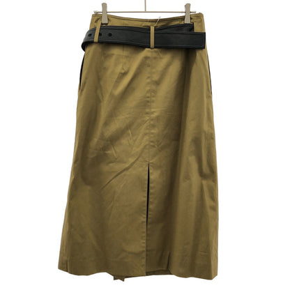 Celine by Phoebe Philo Leather Belt Wrap Skirt 2 Khaki 36 — view 2