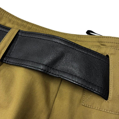 Celine by Phoebe Philo Leather Belt Wrap Skirt 2 Khaki 36 — view 6