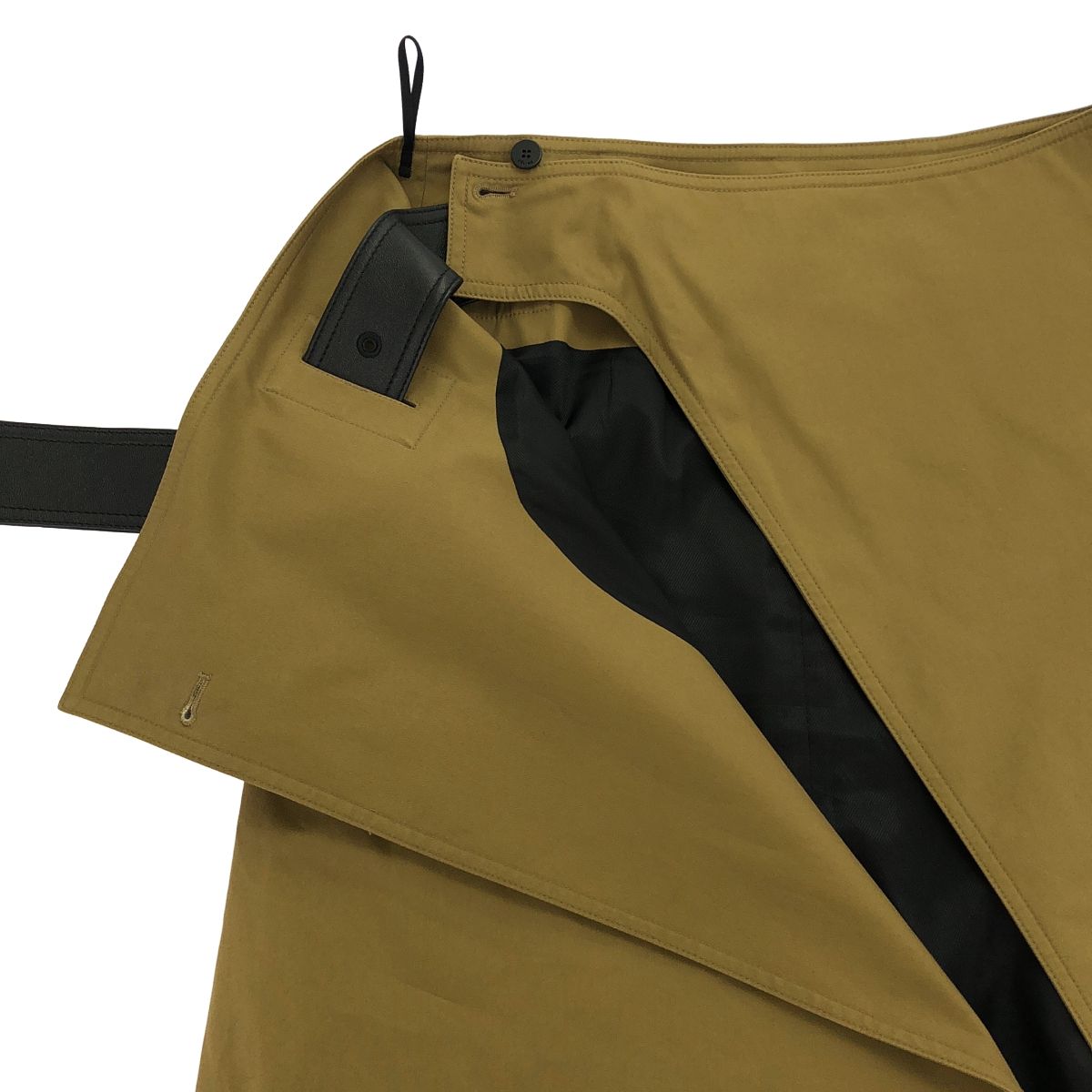 Celine by Phoebe Philo Leather Belt Wrap Skirt 2 Khaki 36 — view 4