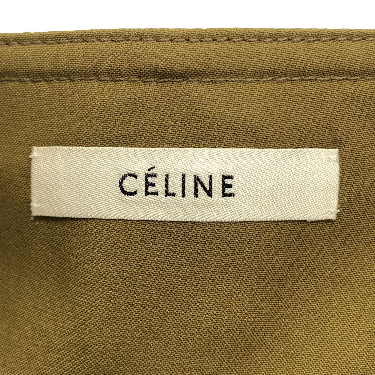 Celine by Phoebe Philo Leather Belt Wrap Skirt 2 Khaki 36 — view 3