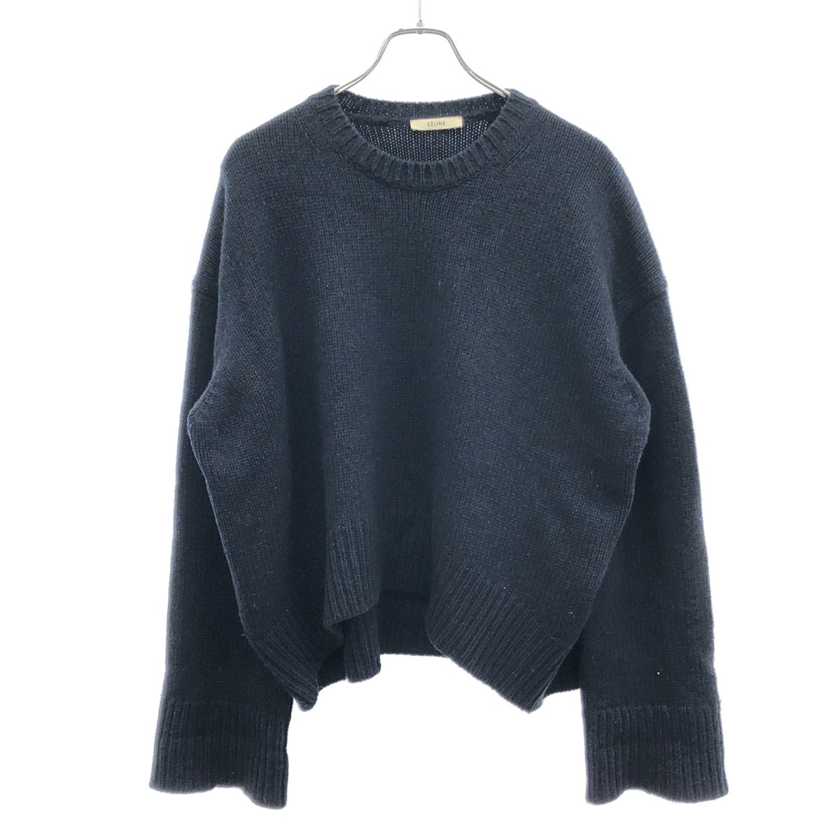 Celine by Phoebe Philo Cashmere Chunky Knit Sweater 2 Navy XS