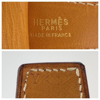 Hermes H Belt Constance Brown Camel Gold Leather — view 6