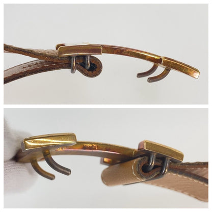 Hermes H Belt Constance Brown Camel Gold Leather — view 8