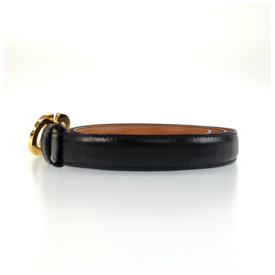 Celine Belt Black Gold Leather — view 3
