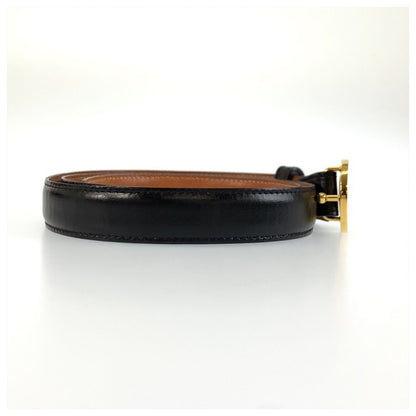 Celine Belt Black Gold Leather — view 4