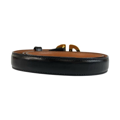 Celine Belt Black Gold Leather — view 2