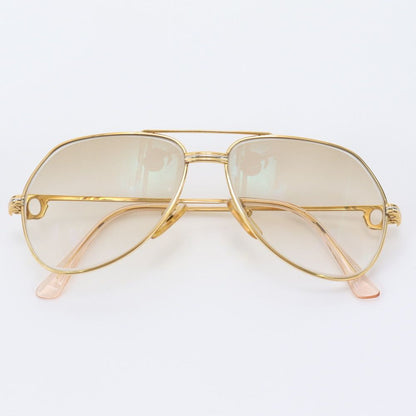 Cartier Trinity Double Bridge Sunglasses Eyewear Gold