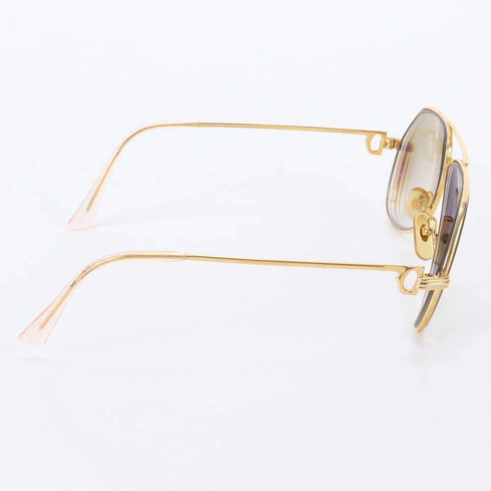 Cartier Trinity Double Bridge Sunglasses Eyewear Gold — view 4