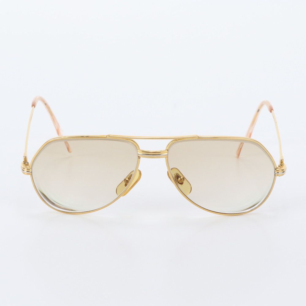 Cartier Trinity Double Bridge Sunglasses Eyewear Gold — view 2