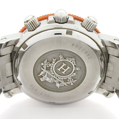 Hermes Watch Clipper Diver Chrono Chronograph SS Orange — view 5