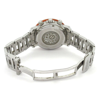 Hermes Watch Clipper Diver Chrono Chronograph SS Orange — view 7