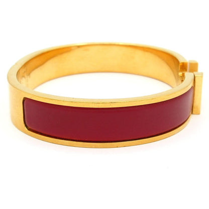 Hermes Bangle Clic HH Gold Bordeaux Bracelet — view 2