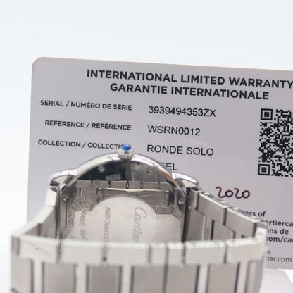Cartier Ronde Solo Automatic Silver Dial Watch — view 4