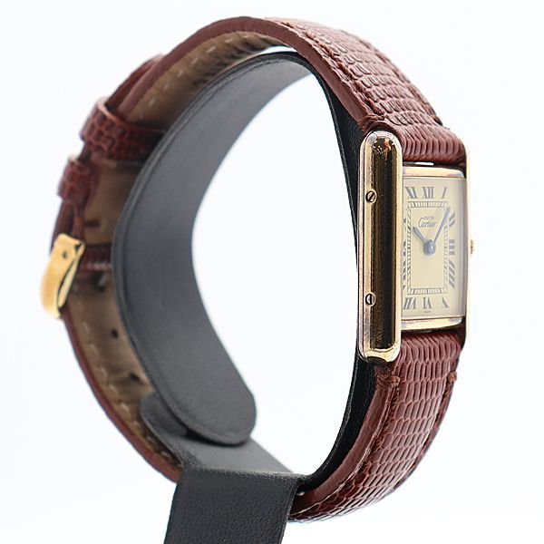 Cartier Must Tank Vendome Ivory Dial Watch — view 2