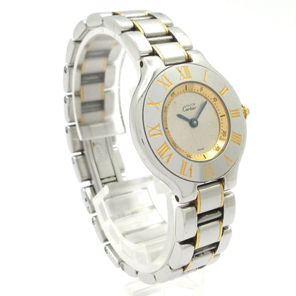 Cartier Watch Must 21 SM SS Silver — view 3
