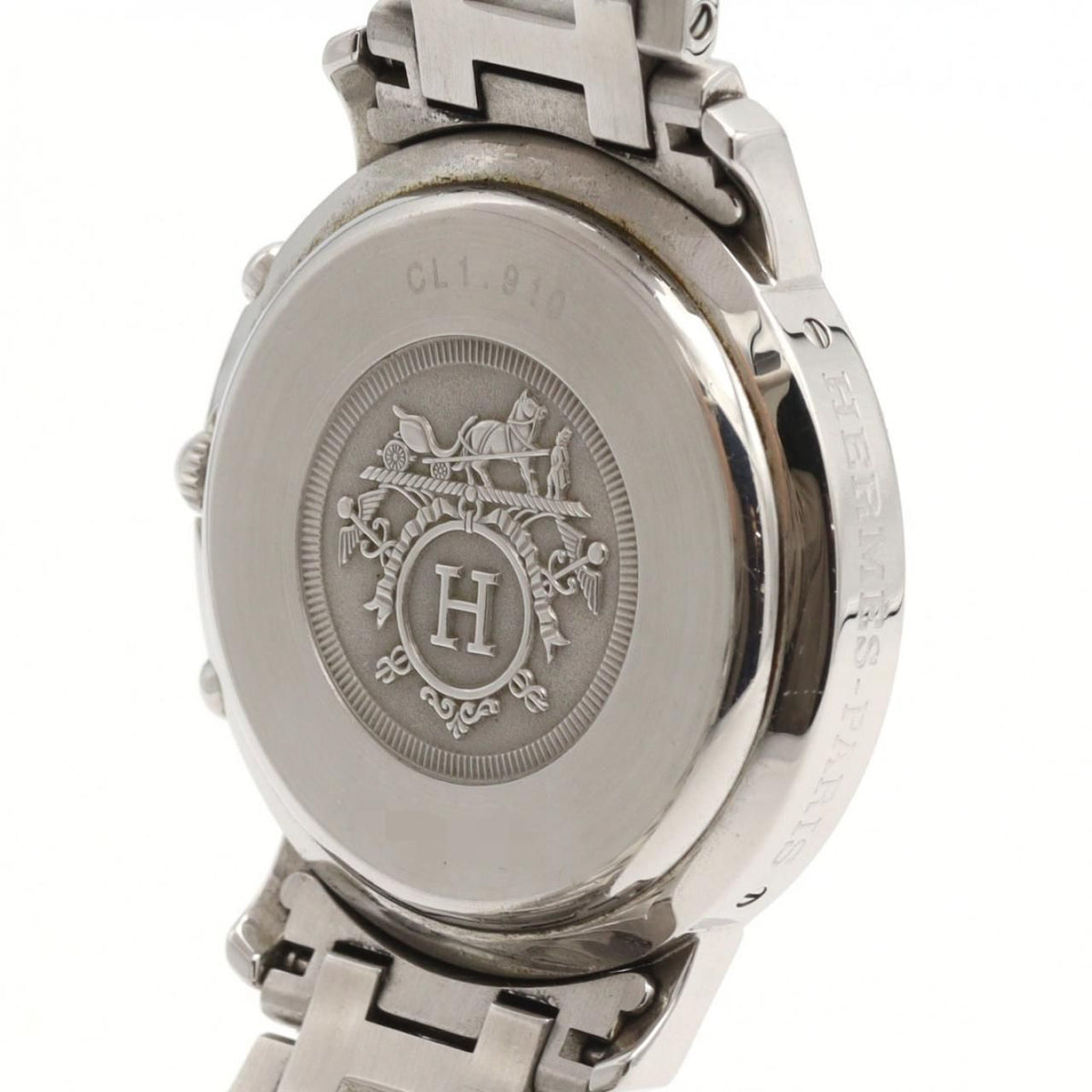 Hermes Clipper Chronograph SS Quartz Watch — view 5
