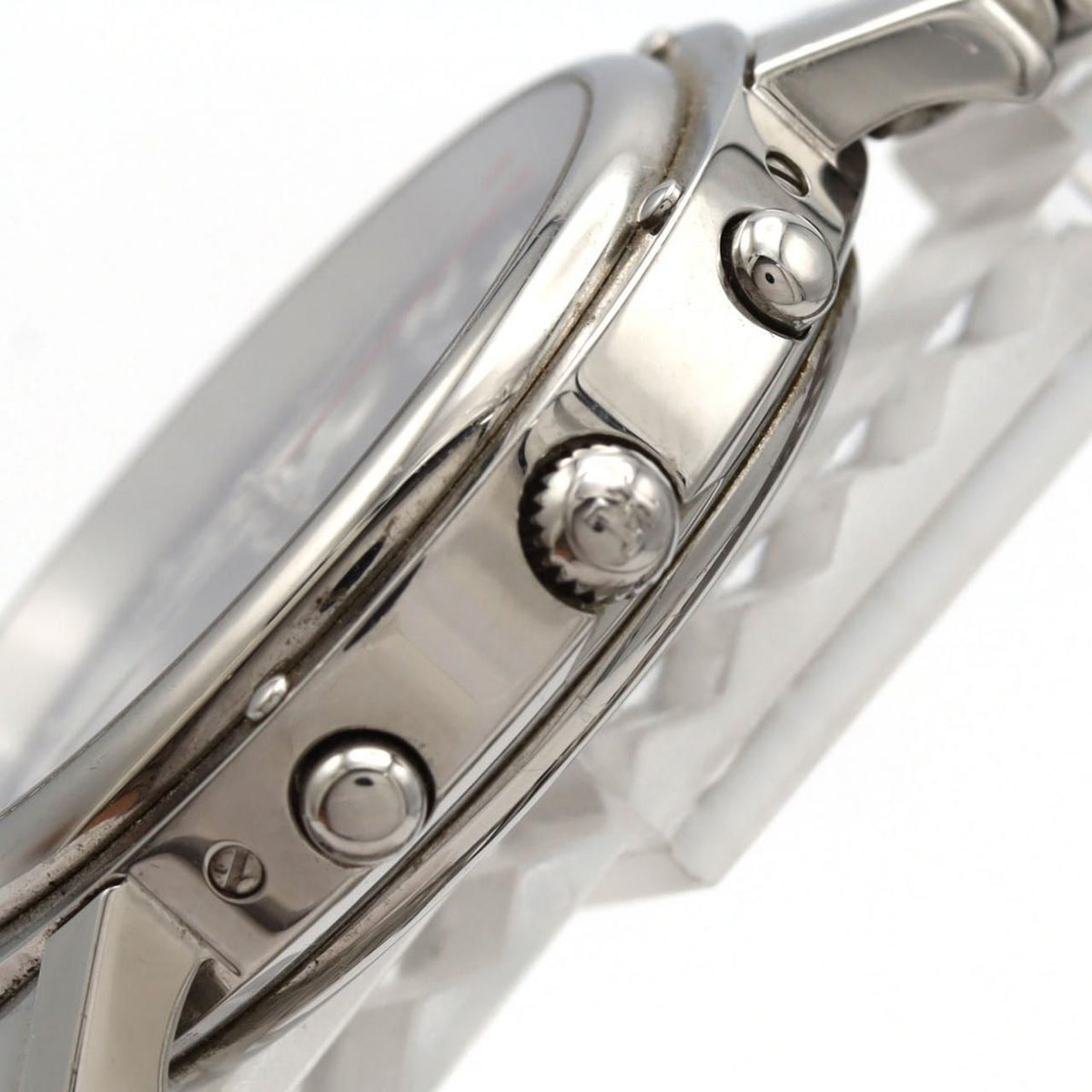 Hermes Clipper Chronograph SS Quartz Watch — view 3