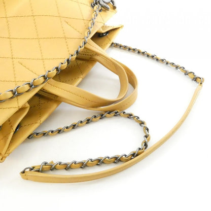 Chanel Bag Handbag Yellow — view 5
