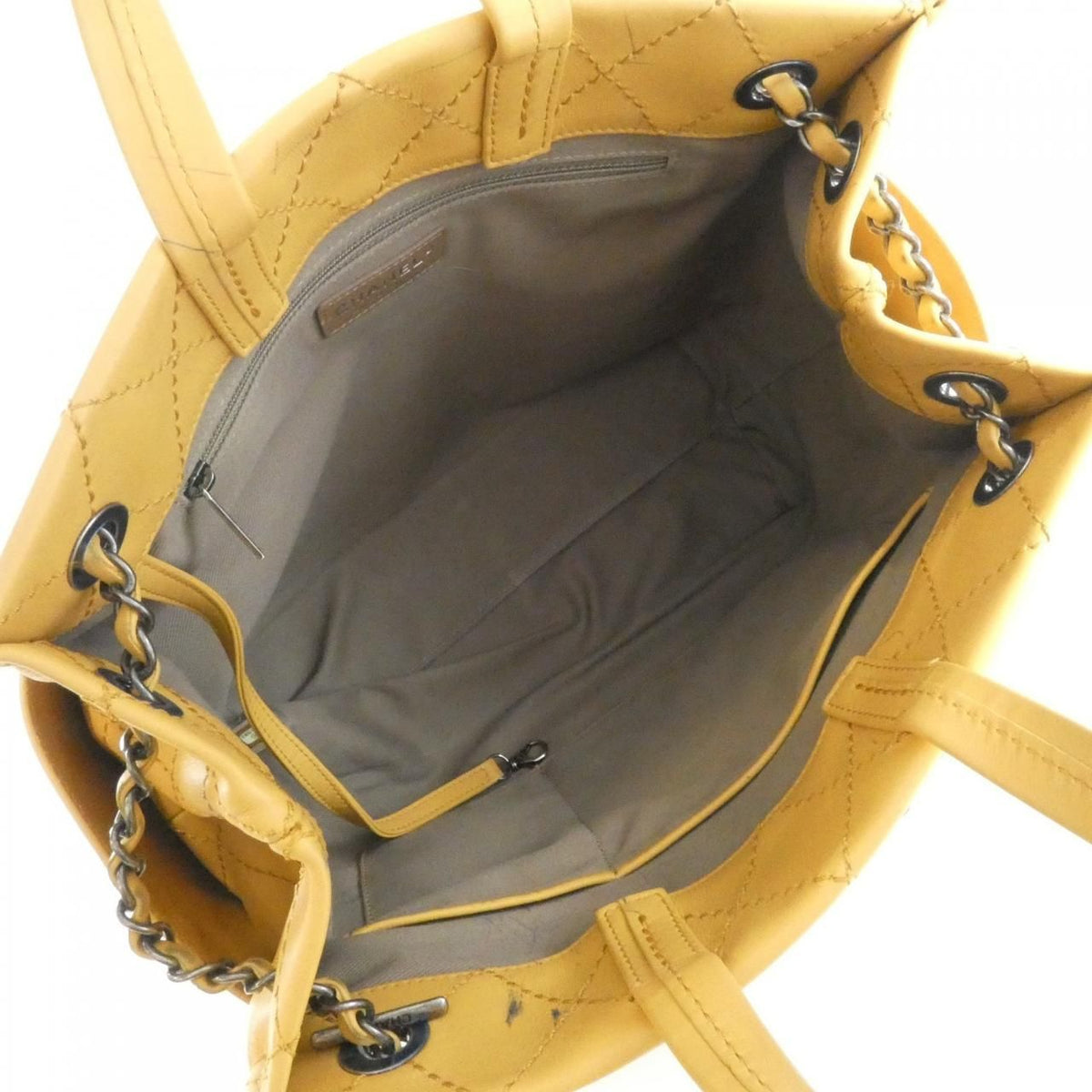 Chanel Bag Handbag Yellow — view 7