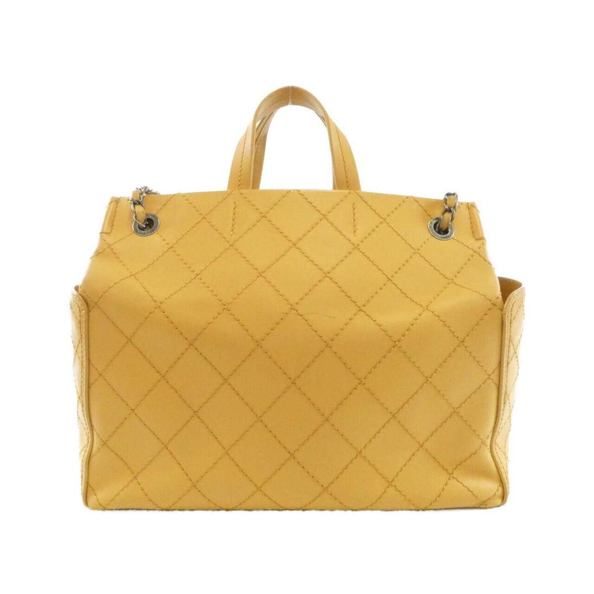 Chanel Bag Handbag Yellow — view 2