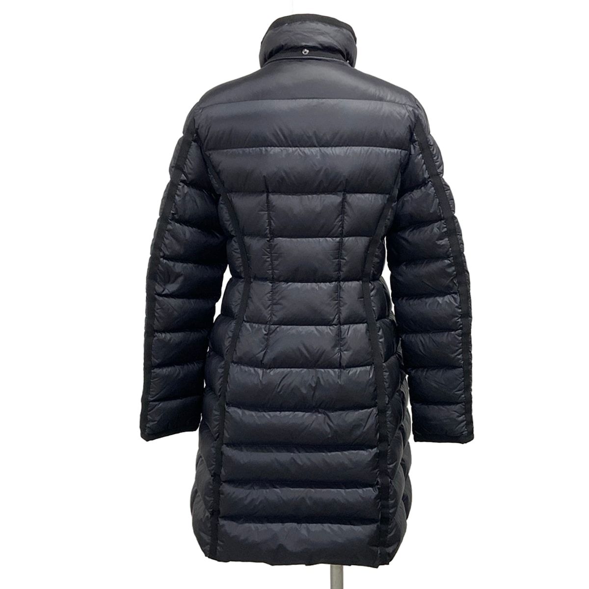 Moncler Down Coat S Hermifur Black Zip — view 2