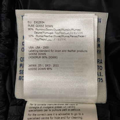 Moncler Down Coat S Hermifur Black Zip — view 6