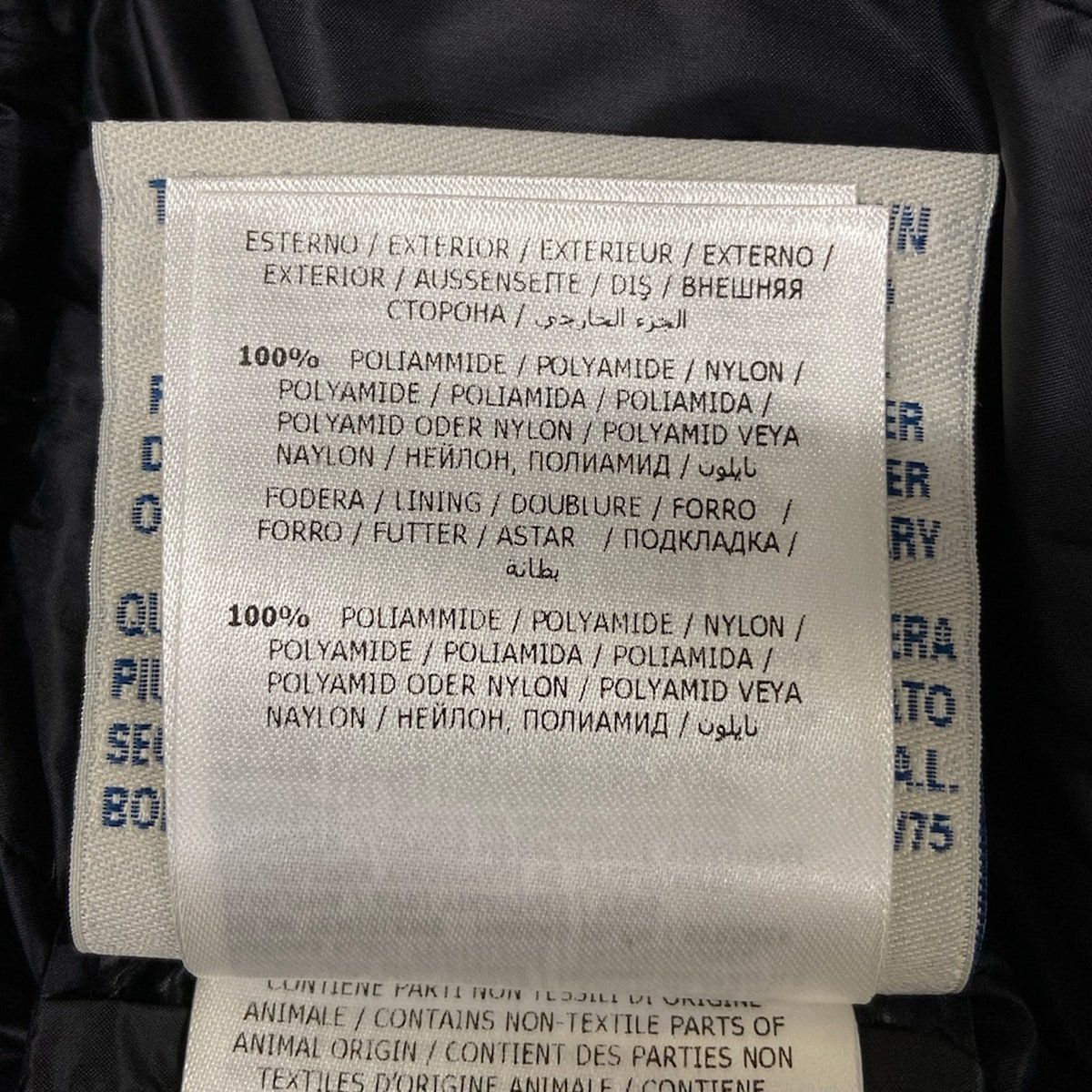 Moncler Down Coat S Hermifur Black Zip — view 5