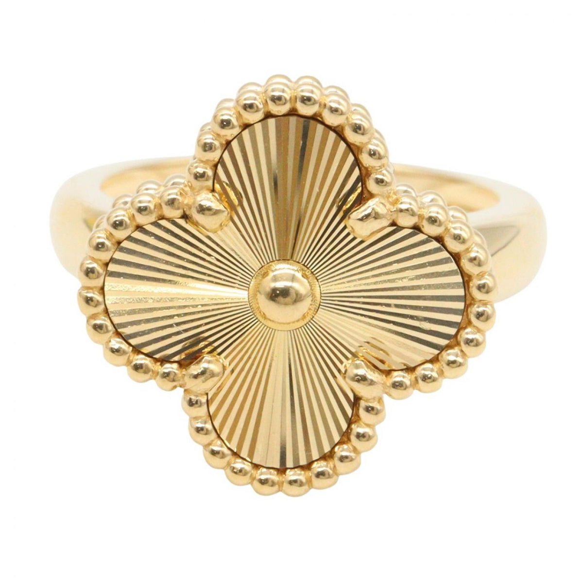 Van Cleef & Arpels Ring Vintage Alhambra Guilloche 18k — view 2