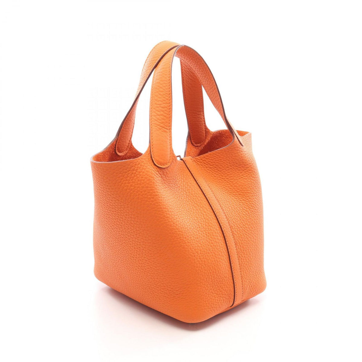 Hermes Handbag Picotin Lock PM Orange Mini an Leather — view 2