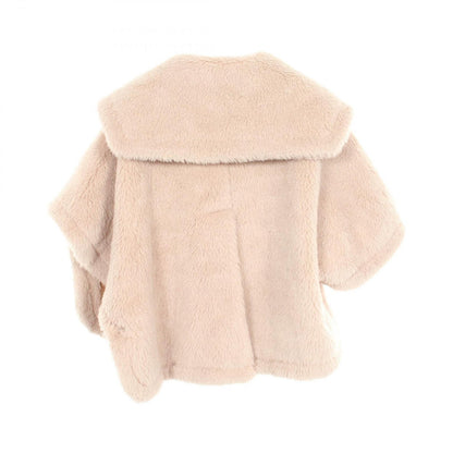 Max Mara Poncho Teddy Bear Cape Coat Wool Silk — view 2
