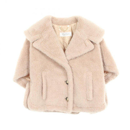 Max Mara Poncho Teddy Bear Cape Coat Wool Silk